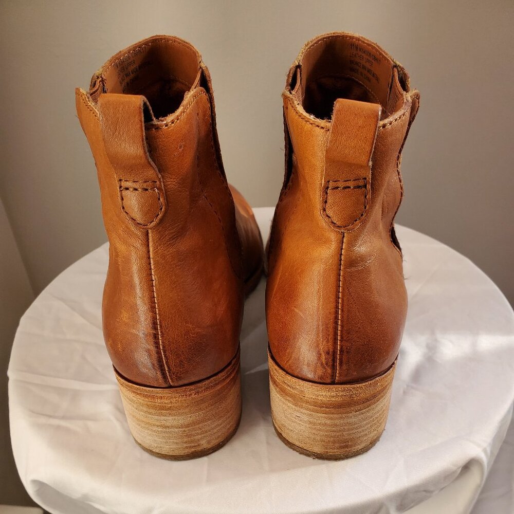 Kork ease brown leather ankle boots - Picture 3 of 5